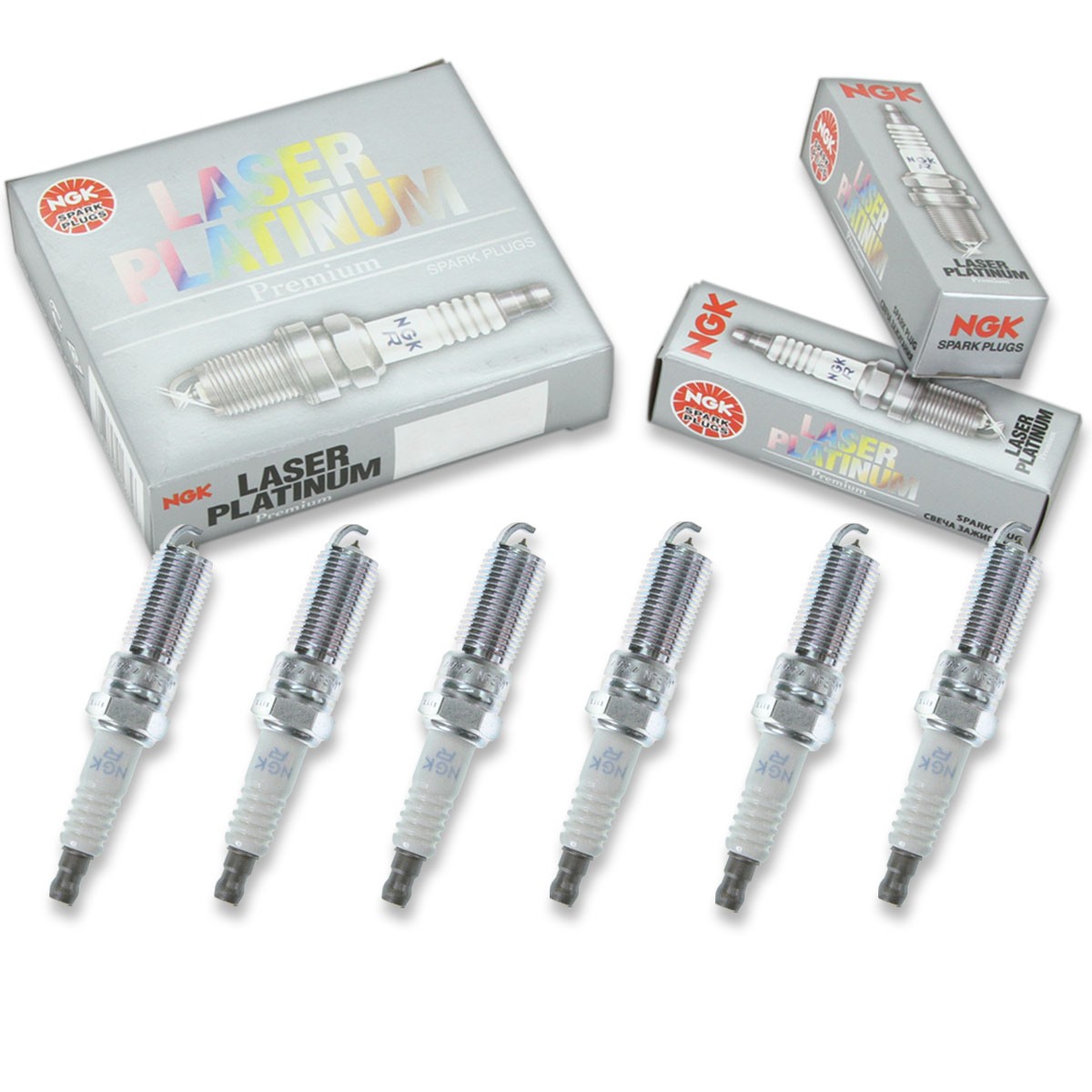 6 pc NGK Laser Platinum Spark Plugs for 2011-2021 Ford F-150 3.3L 3.5L 3.7L ku
