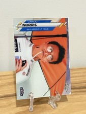 2020 Topps Chrome Formula 1 F1 Racers #180 Lando Norris (RC) Rookie McLaren (b)