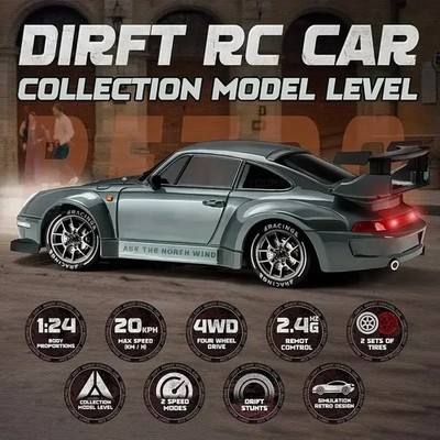 4WD RC Drift Car 1:24 30 km/h High Speed ferngesteuerter Rennwagen Spielzeug Geschenk