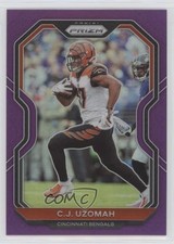 2020 Panini Prizm Purple Prizm 77/125 CJ Uzomah #50 0j7s