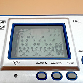 [MINT] Nintendo Game & Watch FIRE RC-04 Silver 1980 w/ Original Box Manual Match