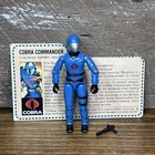GI Joe 1983 Cobra Commander Complete w/ Red-back Filecard Swivel Arm 82-83 V1.5