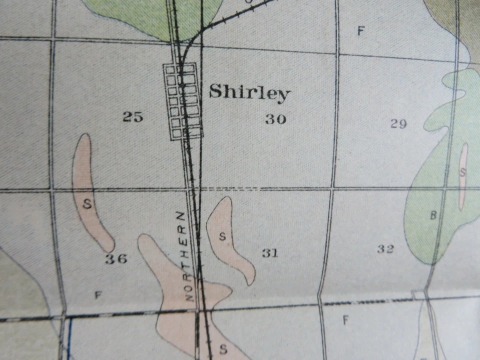 Mapa antiguo 1906 Crookston Minnesota Área Benoit E Grand Forks Climax #13210 Foto 3 de 4