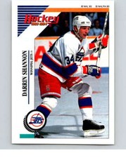 1993-94 Panini Stickers Hockey  #192 Darrin Shannon  Winnipeg Jets V83722