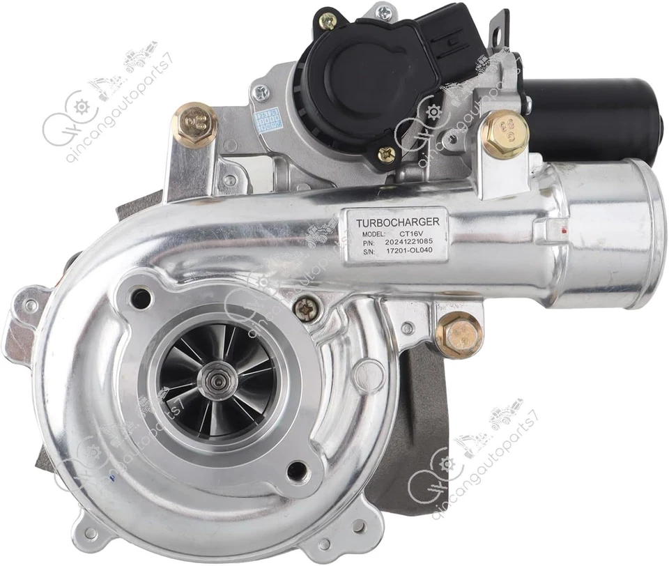 CT16V Turbo 17201-0L040 para Toyota KZN130 1KD-FTV 2006 Hilux SW4 Land Cruiser Foto 3 de 4