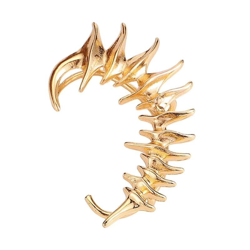 Skeleton Spikes Punk Ear Cuff for Men and Women by Adroment