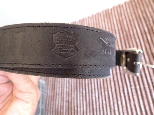 GENUINE LEVIS - GENUINE LEATHER - BELT - EMBOSSED - 120cm LONG x 3.5cm - Picture 6 of 8