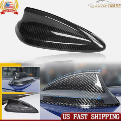 For BMW E90 E91 E92 3 Seires M3 E82 Carbon Fiber Shark Fin Antenna Cover Cap