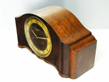 JUNGHANS PURE  ART DECO  CHIMING MANTEL CLOCK  BLACK FOREST  