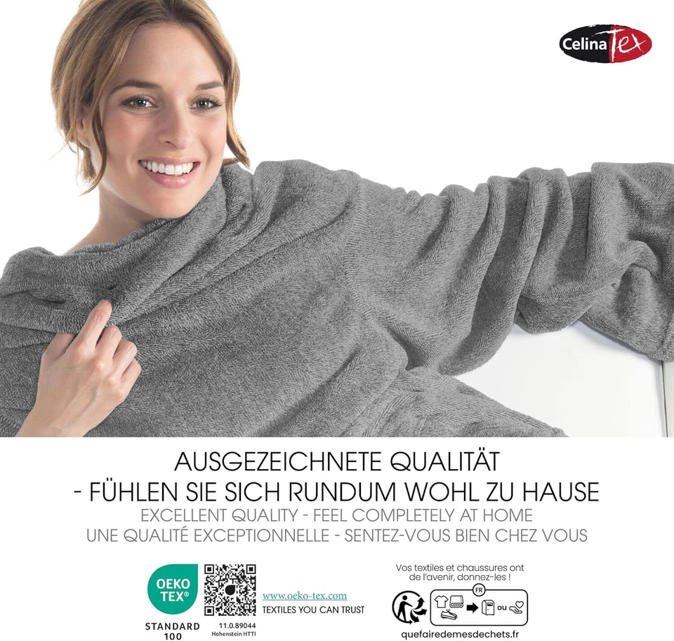 TV-Decke mit Ärmeln und Fußtasche Flauschige Kuscheldecke XL 170 x 200 - Bild 4 von 4