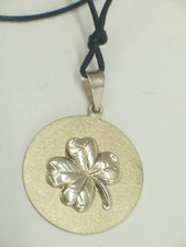Pendant With Four Leaf Clover In SILVER 925 - Lucky Charm With Necklace