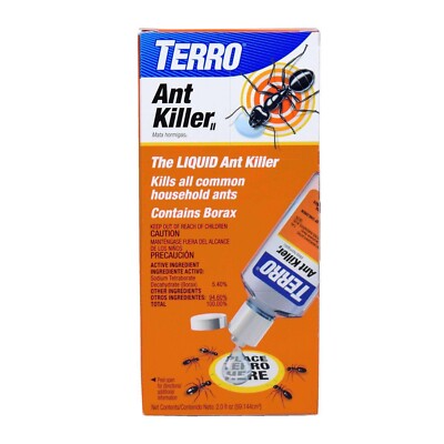 2PK TERRO LIQUID ANT KILLER Fast Acting  Kills All Common Household Ants EZ2USE