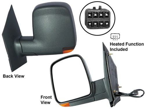 For Mirror 2003 - 2007 EXPRESS SAVANA Heated W/ Signal Light Driver Left Side