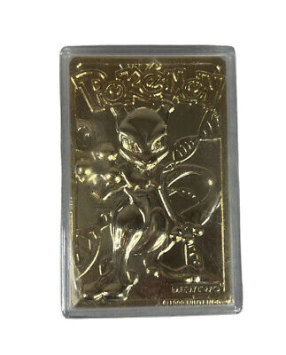 Pokemon Toys - Burger King Gold-Plated Trading Card - MEWTWO #150 (Gold  Card Only) 