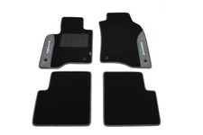 Tappeti Ricamati Moquette Bordo Grigio per Fiat Panda III dal 2012- (NO HYBRID)