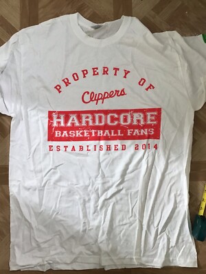 los angeles clippers t shirt Size XL With Some Small Stains On Back , Check Pics