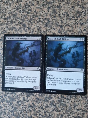 MTG 2 x Crow of Dark Tidings - Shadows over Innistrad