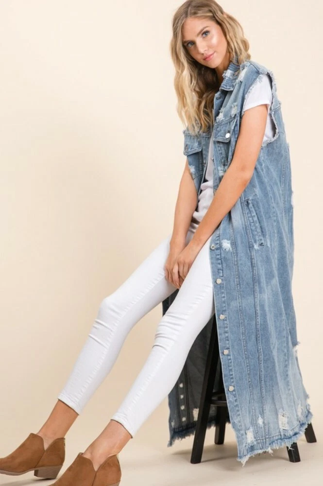 Plus Size Destructed Denim Jacket Plus Size Distressed Jean Jacket