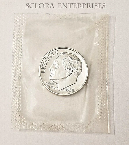 1958 P Roosevelt  *90% SILVER PROOF*  Dime  **FREE SHIPPING**