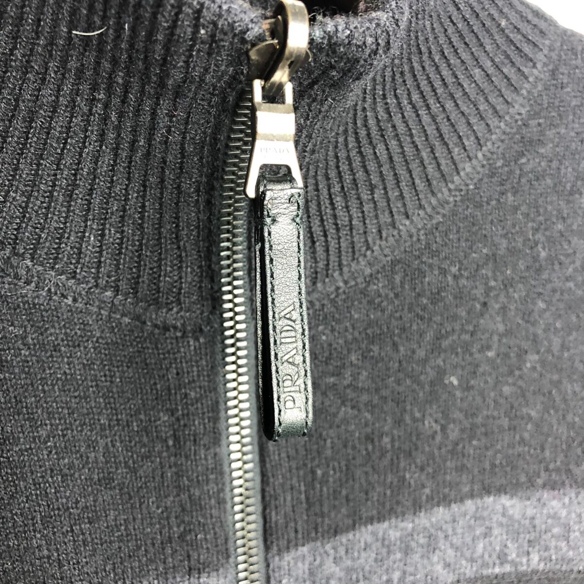 PRADA Zip Sweater Jacket Reversible 2-in-1 High Neck Wool PRADA Zip Sweater Jacket Reversible 2-in-1 High Neck Wool