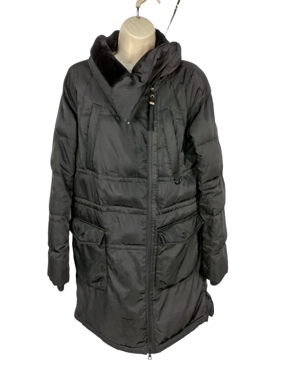 WOMENS VERO MODA SIZE SMALL BLACK DOWN FEATHER PADDED LONG WINTER