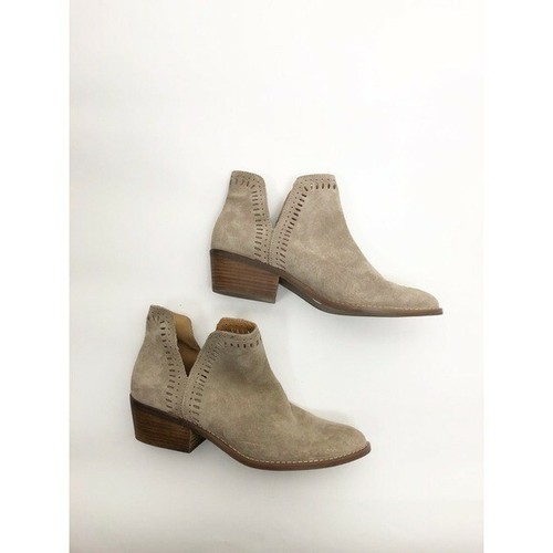 Lucky Brand Suede Cutout Design Booties 