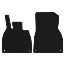 Velours Fußmatten für Mercedes EQS V297 ab Bj. 2021 Passform VORNE SCHWARZ PREM