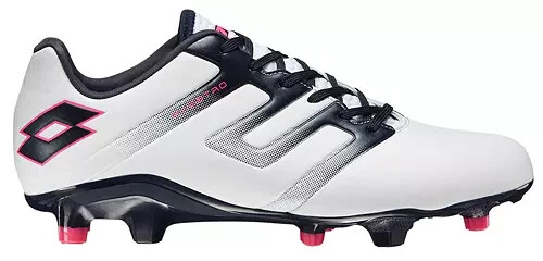 Scarpe da calcio nuove Lotto Maestro 300 IV FG bianche Navy italiane tacchetti uomo taglia 8 o 11