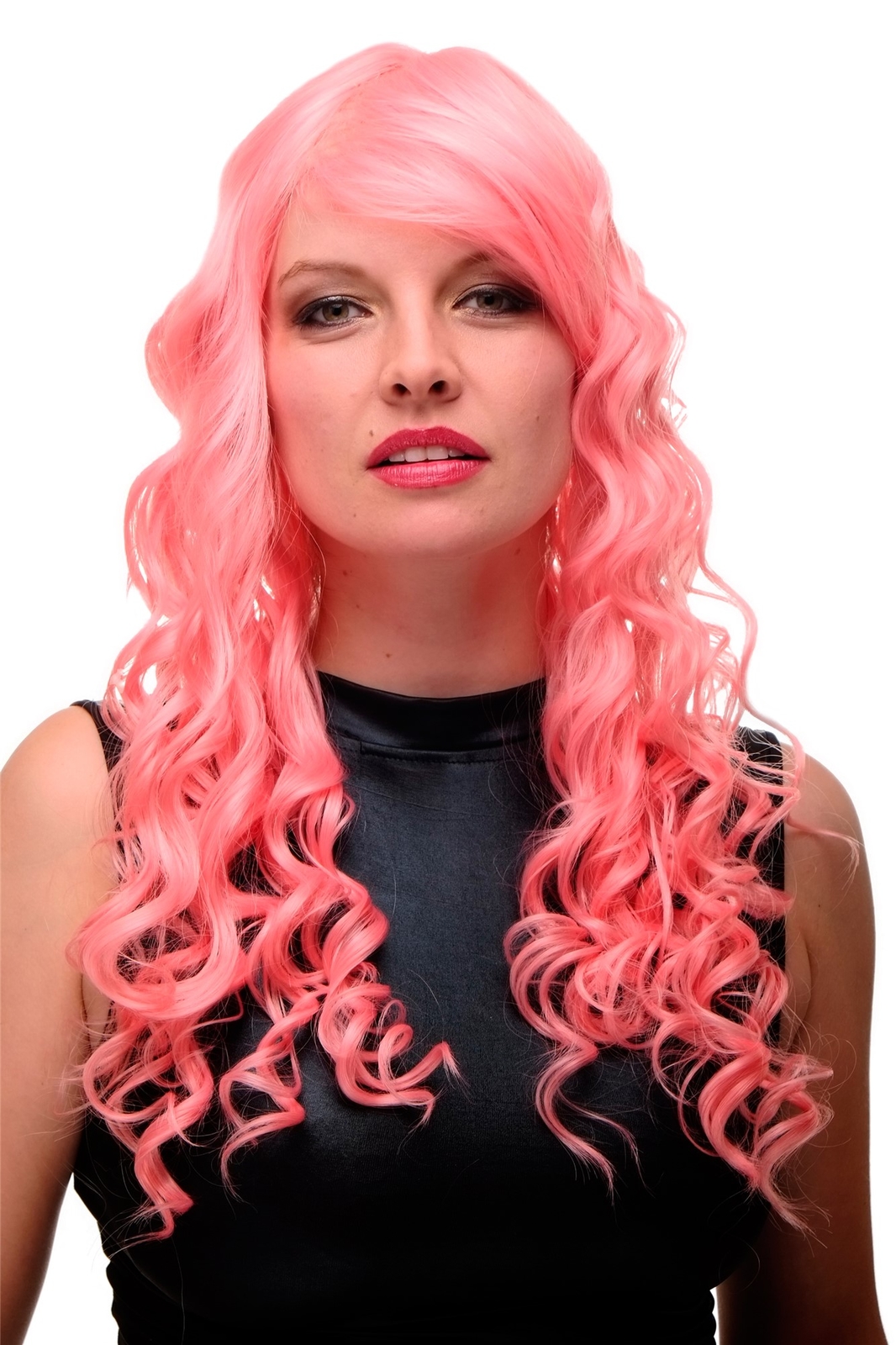 Women's Wig Cosplay Light Pink Curls Voluminous Long Parting GFW2169