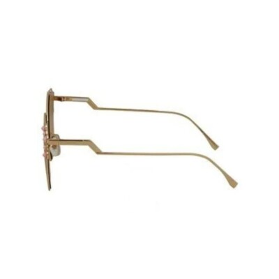 Fendi FF 0261/S 53mm Roze Gold Frame Brown Lens Women display picture 1