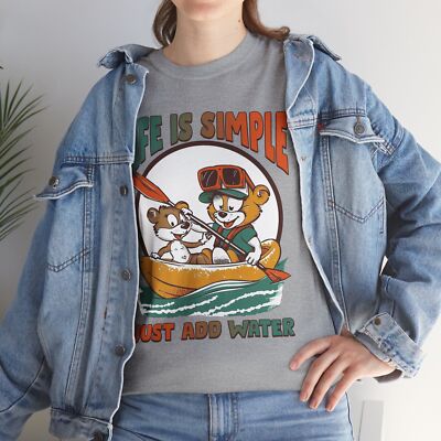 Joke T-Shirt - Perfect Tee Life is Simple Just add Water Shirt