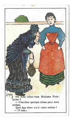 Oder gehen Sie Madame Françoise? - - Chromo Bauzon - Seydel - Handelskarte