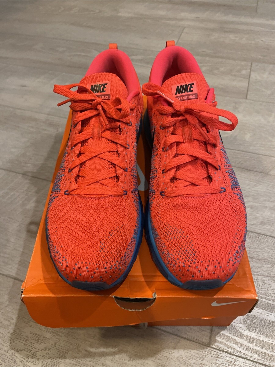 Nike Flyknit Max Bright Crimson Blue Size 10 620469-600 | eBay display picture 3