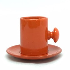 ENZO BIOLI ORANGE VINTAGE DESIGN CERAMICA IL PICCHIO ANNI 60 /70 gabbianelli