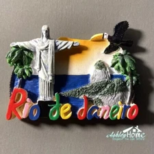 Rio De Janeiro Brazil Tourist Travel Souvenir 3D Resin Fridge Magnet GIFT IDEA