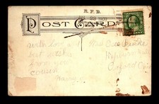 1909 Harsham Ohio RFD Crisp Cancel Card / DPO - L34709