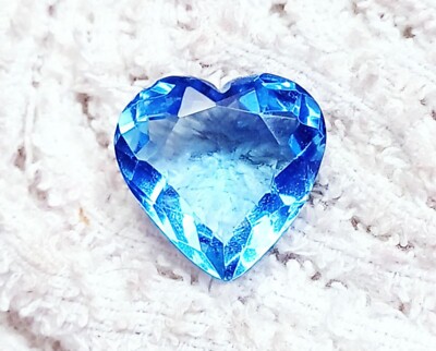 Brazilian Blue Topaz 10.00 Ct Zertifiziertes Lose Juwel Herz GGL