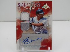 XANDER BOGAERTS 2017 DIAMOND KINGS SIGNATURES DUAL PATCH AUTOGRAPH AUTO #24/25!!