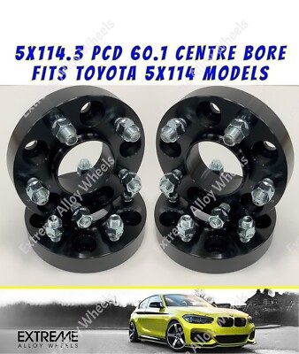 Alufelgen Spurverbreiterung 25mm passend für Toyota Alphard Altezza Aristo Auris C-HR 5x114 60,1