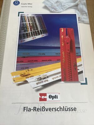 OPTI Reißverschlusswerbung und Verkaufseinrichtungen   aus den 80-90-er Jahren