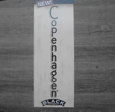 COPENHAGEN BLACKDOUBLE SIDED CARDBOARD STOCK SIGN 16.25 X 6"