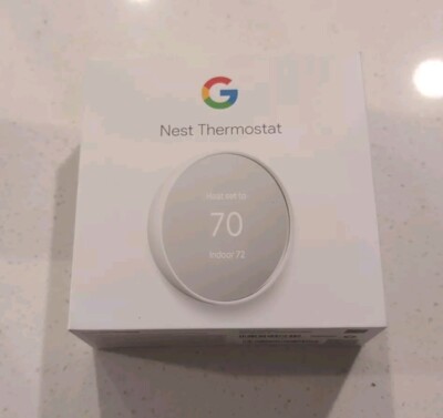 Google Nest Smart Thermostat, Snow - GA01334-US (OPEN BOX - NEVER USED)