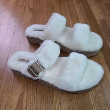 Koolaburra by UGG Furr Ah Womens Slipper Sandals Size 12 NWOB Faux Fur (KZ4)