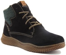 JOSEF SEIBEL Amelie 09 Scarpe Casual con Lacci Camoscio Stivaletto Navy Taglia