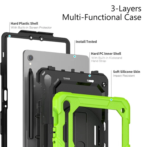 For Samsung Galaxy Tab S10 S9 Ultra Plus FE Shockproof Heavy Duty Case Cover - Picture 111 of 153