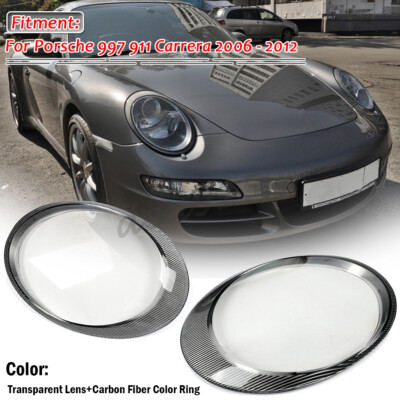 Parr Scheinwerferglas Abdeckung Gehäuse Für Porsche 997 911 Carrera 2006-12 Klar