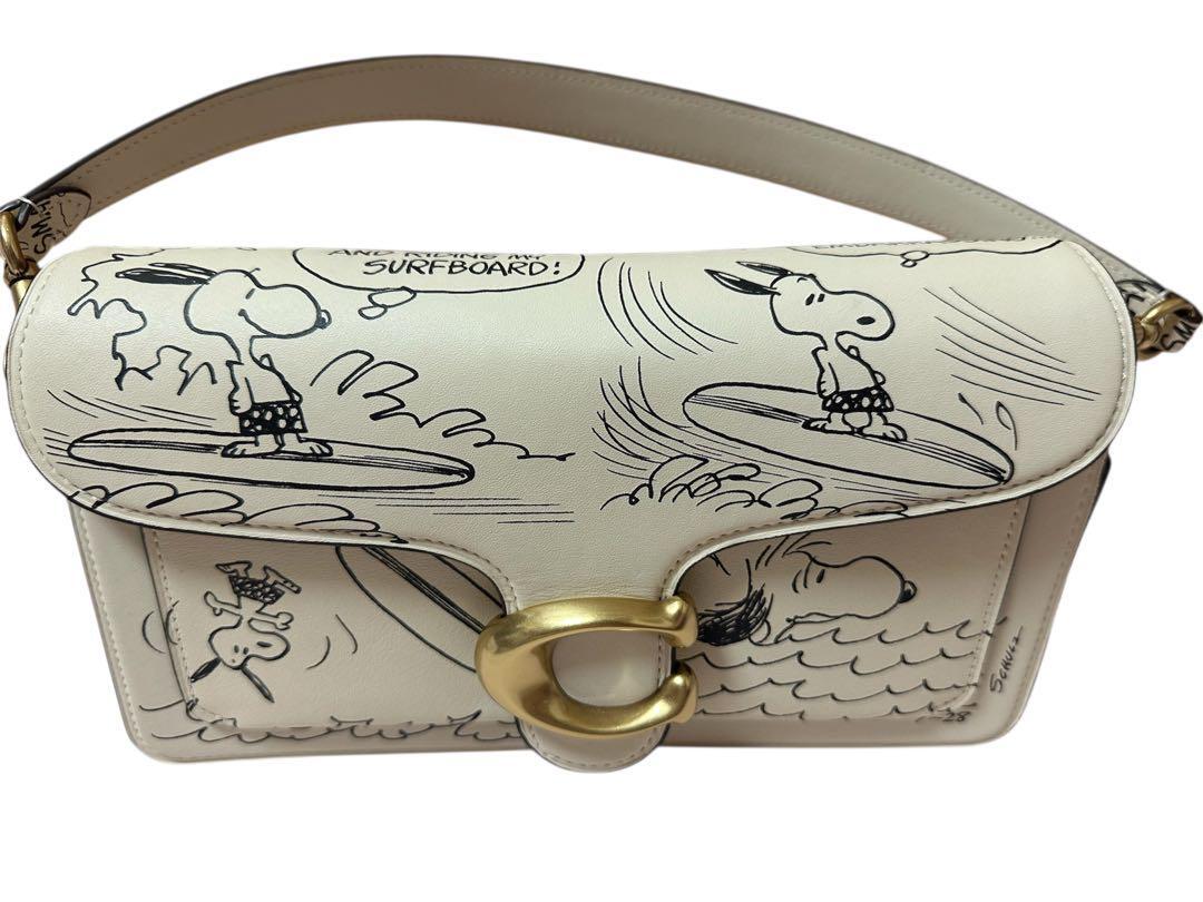 スヌーピー♪【COACH X Peanuts】Tabby ショルダーバッグ 26 COACH x PEANUTS Tabby 26 Shoulder Bag CCB04 Chalk Multi