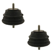 2 FEBI Left+Right Engine Motor Mounts Carrier Bushing for BMW E39 525i 528i 530i