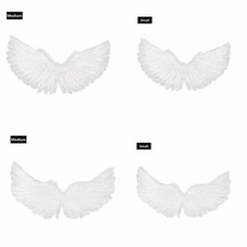 A Fashion White Feather Angel Wings for Xmas Party Cosplay Costume Stage Show