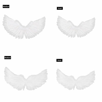 A Fashion White Feather Angel Wings for Xmas Party Cosplay Costume Stage Show